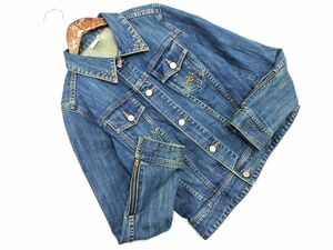 LEVI’S リーバイス ラインストーン Gジャン デニム ジャケット sizeM/青 ■◇ ☆ eda2 レディース