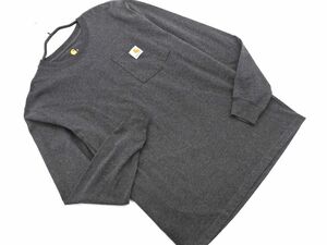 Carhartt カーハート ポケット 長袖 カットソー sizeS/グレー ■◇ ☆ eda1 メンズ