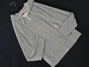 PUMA プーマ パイル素材 ジップアップ パーカー size0/グレー ■◇ ☆ eda4 レディース