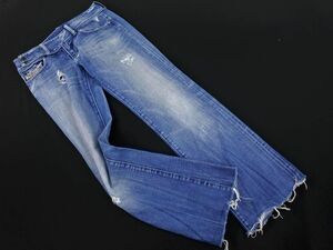 DIESEL ディーゼル ダメージ加工 カットオフ デニムパンツ size27/青 ■■ ☆ eda4 レディース