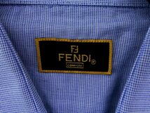 新品 FENDI フェンディ ヴィンテージ シャツ size41/水色 ■◇ ☆ eda5 メンズ_画像4