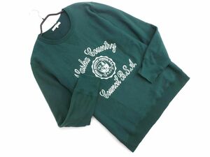 green label relaxing зеленый этикетка сирень расческа ng United Arrows принт футболка тренировочный sizeL/ зеленый #* * eda5 мужской 