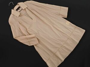  cat pohs OK UNTITLED Untitled tunic pull over shirt size2/ beige #* * eda8 lady's 