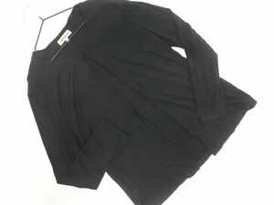 ネコポスOK PAUL STUART ポールスチュアート シルク100% カーディガン size8/紺 ■◇ ☆ eda8 レディース