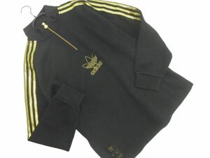 adidas originals アディダスオリジナルス ビックロゴプリント プルオーバー パーカー sizeM/黒 ■◇ ☆ eda8 メンズ