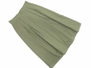  cat pohs OK Reflect Reflect tuck mi leak height skirt size7/ khaki #* * eda9 lady's 