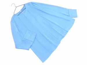  cat pohs OK BODY DRESSING body dressing satin blouse shirt size38/ light blue #* * edb0 lady's 