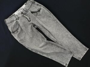 サムシング エドウィン USED加工 クロップド デニムパンツ sizeS/グレー ■◇ ☆ edb1 レディース