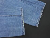 LEVI’S リーバイス 20201 0128 ナンバー2 セルビッチ布パッチ 米国製 555 ボタンフライ デニムパンツ size33/青 ■■◎ ☆ edb5 メンズ_画像3