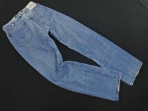 LEVI’S リーバイス 20201 0128 ナンバー2 セルビッチ布パッチ 米国製 555 ボタンフライ デニムパンツ size33/青 ■■◎ ☆ edb5 メンズ_画像8