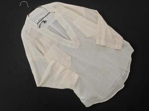  cat pohs OK new goods RNAa-ruene-linen. oversize pull over shirt sizeM/ ivory #* * edb6 lady's 