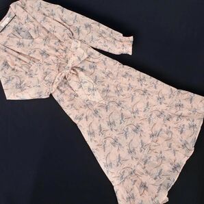 SWEET MOMMY スウィートマミー シフォン 花柄 ティアード カシュクール ワンピース sizeM/ピンク ■◇ ☆ edb6 レディースの画像1