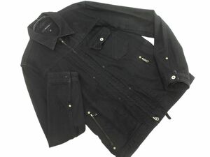 johnbull Johnbull Zip up G Jean Denim jacket sizeM/ black #* * edb6 men's 