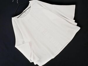 アルシーヴ 刺繍 フレアスリーブ ブラウス シャツ sizeM/白 ■◇ ☆ edb7 レディース