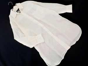  cat pohs OK UNTITLED Untitled NALYA company manufactured linen. shirt tunic One-piece size0/ eggshell white #* * edb7 lady's 