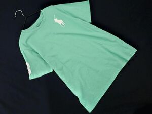 ネコポスOK POLO RALPH LAUREN ポロ ラルフローレン ビッグポニー 刺繍 Tシャツ sizeM（150）/ミント ■◆ ☆ edb7 子供服