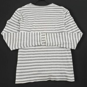 BurBERRY バーバリー ブラックレーベル リバーシブル ボーダー Tシャツ size2/グレー ■◇ ☆ edb7 メンズの画像5