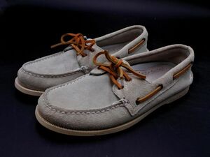 SPERRY TOPSIDER スペリートップサイダー スウェード デッキ シューズ size18(26cm位）/ベージュ ◇■ ☆ edb9 メンズ