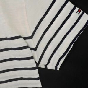 ネコポスOK TOMMY HILFIGER トミーヒルフィガー ボーダー Tシャツ sizeXL/白 ■◆ ☆ edb9 メンズの画像3