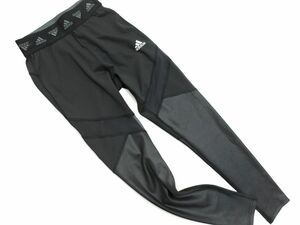 ネコポスOK adidas アディダス トレーニングウェア タイツ レギンス sizeM/黒 ■■ ☆ edc4 レディース