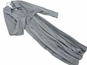  new goods JUNOAH juno a side pleat long A line One-piece sizeXL/ gray #* * edc4 lady's 