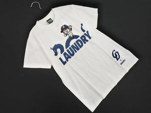 ネコポスOK 新品 Laundry ランドリー 中日ドラゴンズ コラボ Tシャツ sizeXS/白 ■◆ ☆ edc4 レディース