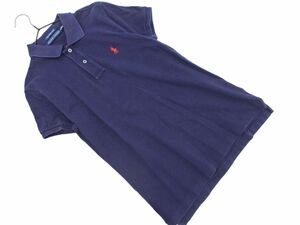 Ralph Lauren Ralph Lauren polo-shirt sizeM/ navy blue #* * edc2 lady's 