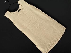 BOSCH Bosch no sleeve knitted sweater size38/ beige #* * edc6 lady's 