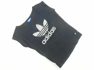  cat pohs OK adidas originals Adidas Originals Logo print pull over cut and sewn sizeS/ black #* * edc6 lady's 