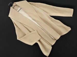 SM2sa man sa Moss Moss cotton flax shawl jacket sizeF/ beige #* * edc6 lady's 