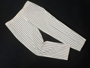  Untitled large size stripe tapered pants size42/ white x navy blue #* * edc5 lady's 