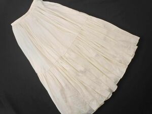 STUNNING LURE Stunning Lure long flair skirt size0/ eggshell white #* * edc5 lady's 