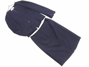 UNTITLED Untitled linen. setup jacket skirt suit size1/ navy blue #* * edc6 lady's 