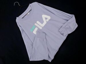  E hyphen world gallery FILA filler Logo print Short sweat sizeF/ sax #* * edc5 lady's 