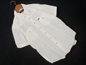 ネコポスOK POLO RALPH LAUREN ポロ ラルフローレン リネン混 シャツ sizeM（10-12）(150cm)/オフホワイト ■◆ ☆ edc5 子供服