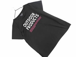 OUTDOOR PRODUCTS アウトドアプロダクツ ロゴ トレーニングウェア Tシャツ sizeLL/黒 ■◆ ☆ edc5 レディース