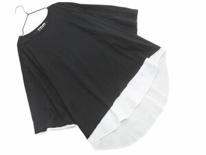 クラシカルエルフ JaVa ビッグシルエット フェイクレイヤード カットソー sizeM/黒 ■◆ ☆ edc9 レディース