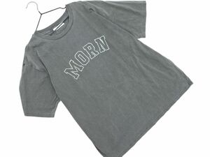 ネコポスOK JOURNAL STANDARD relume ジャーナルスタンダードレリューム プリント Tシャツ sizeF/グレー ■◆ ☆ edc9 レディース