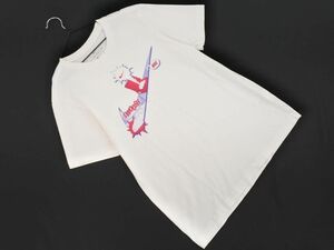 ネコポスOK NIKE ナイキ プリント 半袖 Tシャツ sizeS/白 ■◆ ☆ edc9 レディース