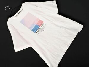 PAGEBOY ページボーイ プリント 半袖 Tシャツ sizeF/白 ■◆ ☆ edd0 レディース