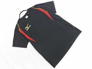 MIZUNO ミズノ ロゴ トレーニングウェア Tシャツ sizeL/黒 ■◆ ☆ edd0 メンズ