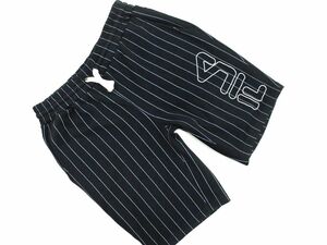 FILA フィラ ストライプ ハーフ パンツ size0/黒 ■◆ ☆ edc9 メンズ