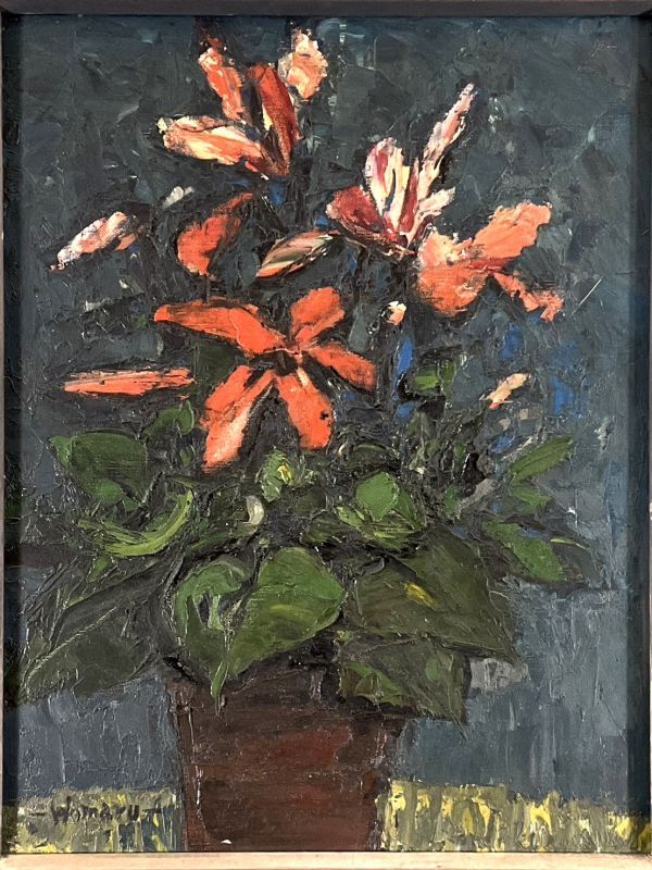 Authentic work ■ Oil painting ■ Hisayuki Maruyama ■ Flowers ■ Sogenkai member ■ A masterpiece from the era ■ Framed painting 2c, painting, oil painting, still life painting