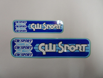 ＧＷ Sport ゴールドウィンスポーツ ステッカー 2枚セット 15.7×3.8cm 10㎝×2.4㎝ 定形外84円_画像1