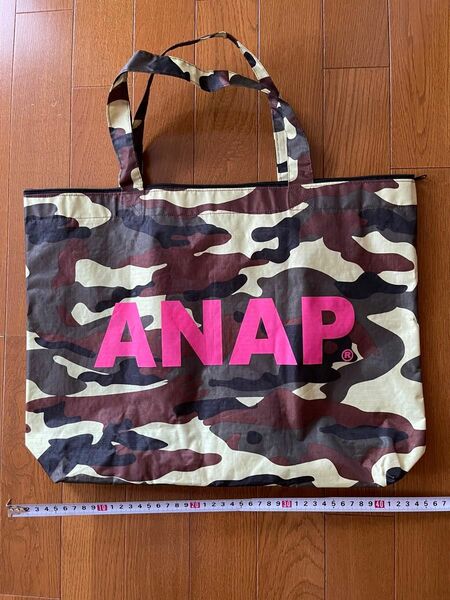 ANAP アナップ　カモフラ　迷彩　トート　バッグ