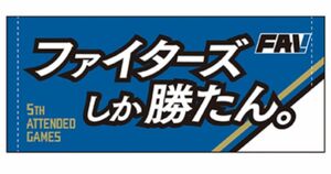 日本ハムファイターズ　タオル　FAV限定チェックイン回数プレゼント　【ファイターズしか勝たん】メッセージタオル