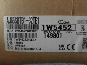 三菱シーケンサー　AJ65SBTB1-32TE1 CC-LINK　出力ユニット 2024年1月30日製造 新品 未使用　未開封 ６ヶ月保証　在庫複数有り