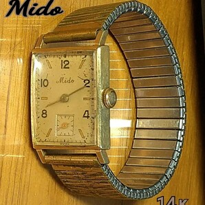 Mido ミドー 14KGOLD L&K シリアル7958 アンティーク レディースの腕時計！の画像1
