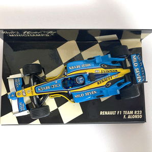 【カスタム品】【JK918】ミニチャンプス 1/43 ルノー F1 チーム R23 F.ALONSO F.アロンソ 2003 No.8 MILD SEVEN【ジャンク品】の画像5