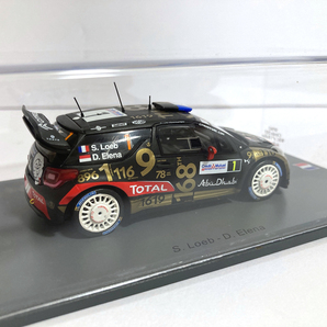 【ジャンク品】【JK921】spark スパーク 1/43 Citroen シトロエン DS3 WRC No.1 Rallye de France 2013 S.Loeb S.ローブ(SF063)の画像6